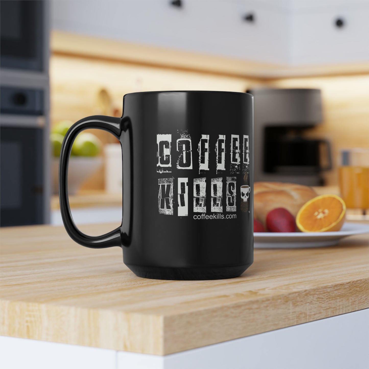 KAFX Body Black Coffee Mug, 15oz