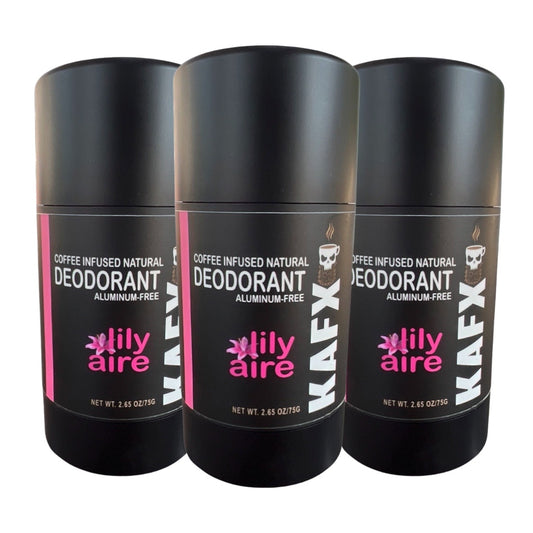 Lily Aire 3 Pack of Coffee Infused Deodorant