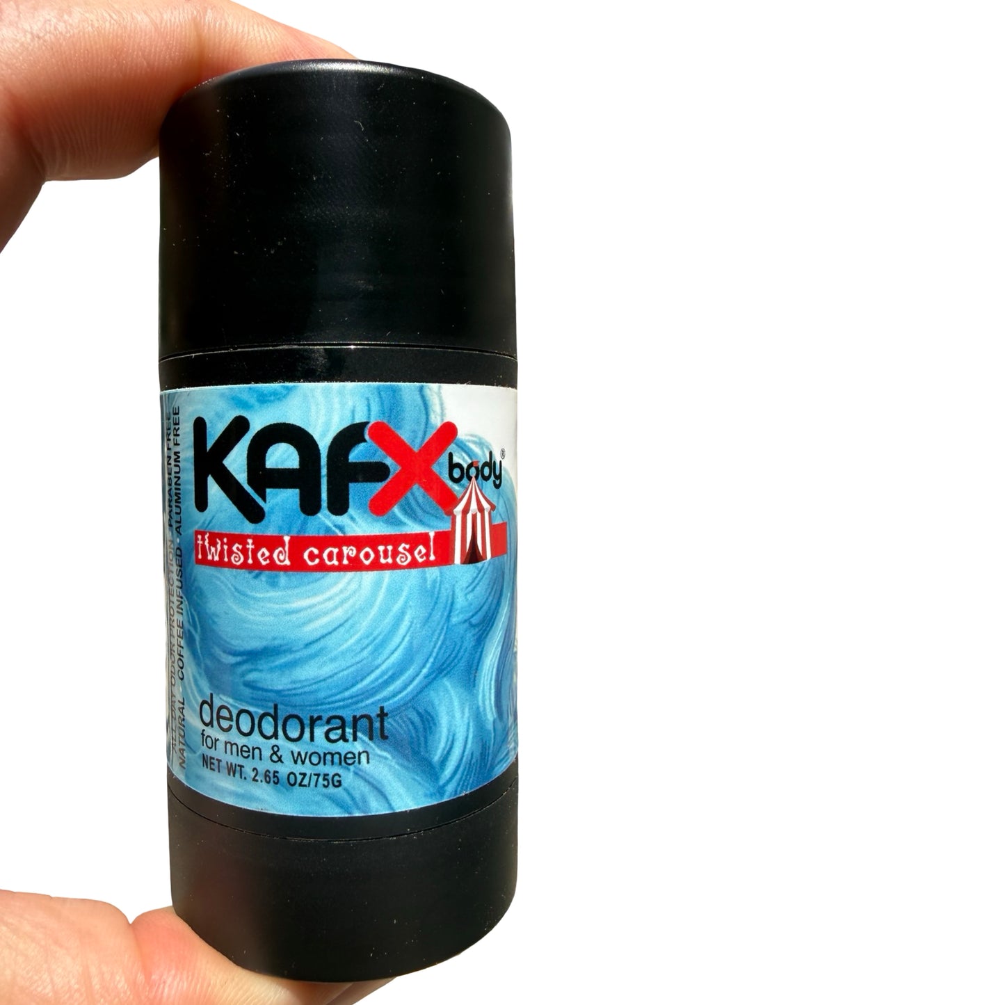 KAFX Body Twisted Carousel Natural Deodorant | Blue Cotton Candy Scent