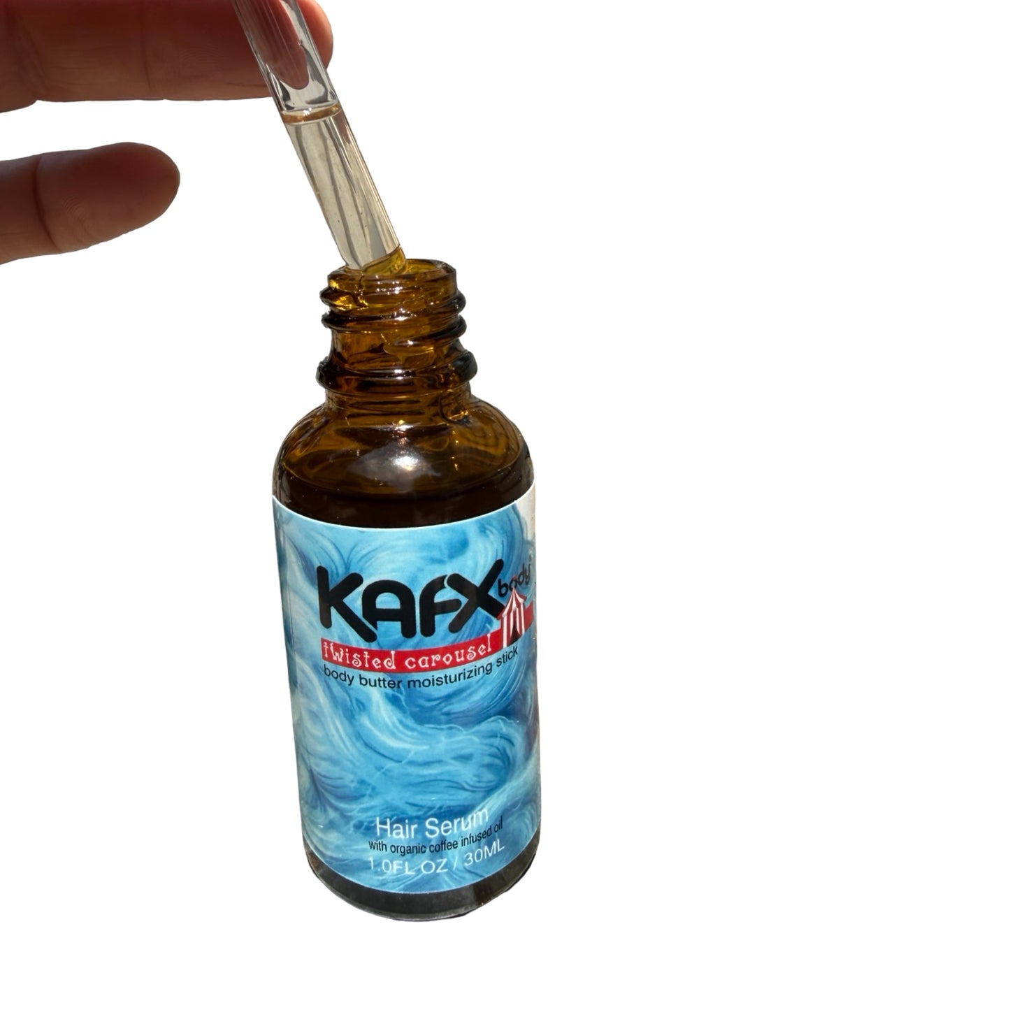 KAFX Body Twisted Carousel Hair & Beard Serum | Blue Cotton Candy Hair Serum