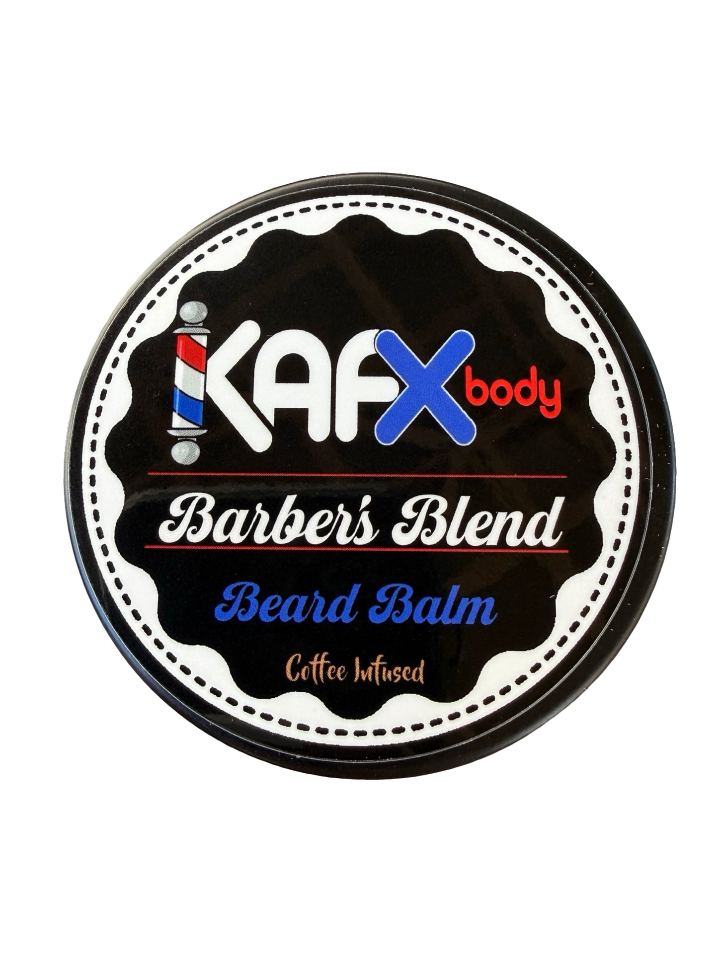 KAFX Body Premium Coffee Oil Infused Beard Balm | Barbershop Fresh Scent | 2oz
