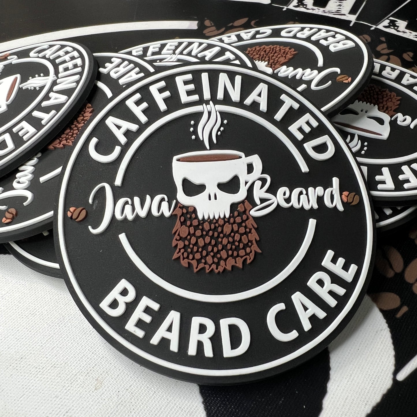 Java Beard - PVC Rubber Tactical Hook and Loop Patch