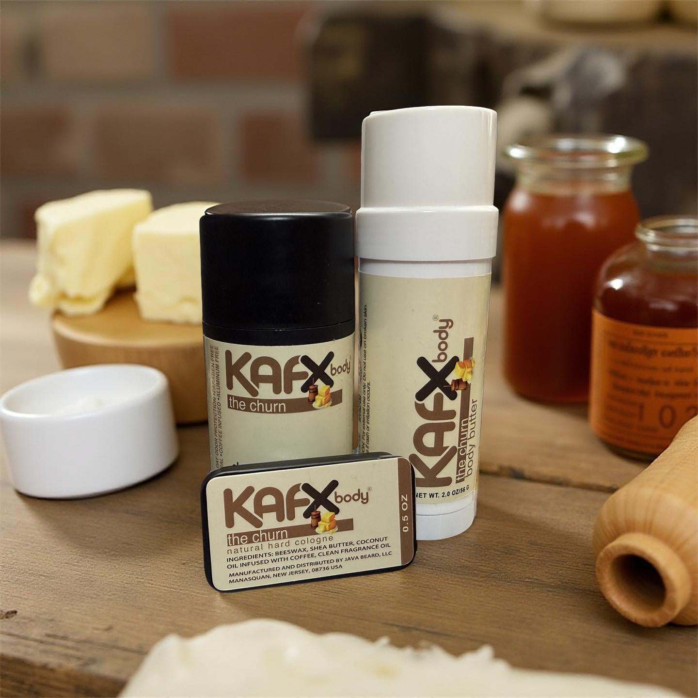 The Churn Bundle: Whipped Salted Honey Butter Body Butter, Deodorant & Hard Cologne