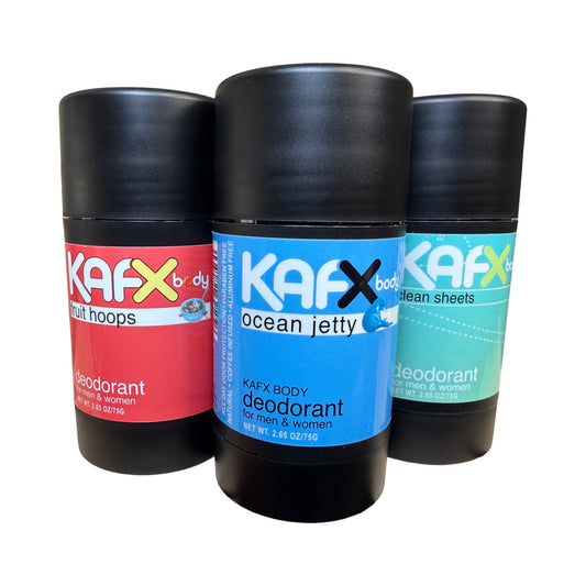 KAFX Body Natural Deodorant Bundle - Mix & Match 3 Pack | Aluminum-Free, All-Natural