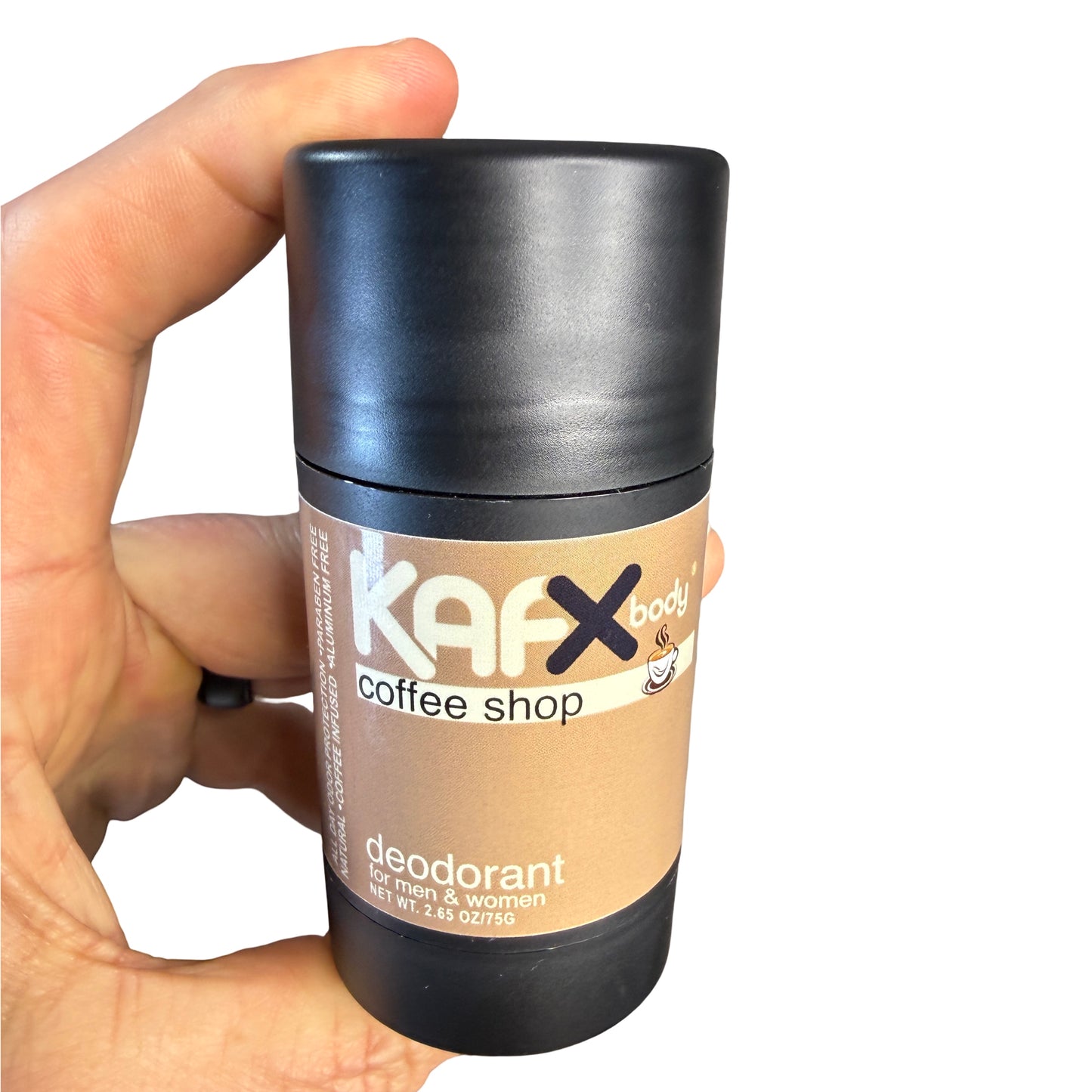 Coffee Shop Coffee-Infused Natural Deodorant – Real Coffee Scent & Safe for All
