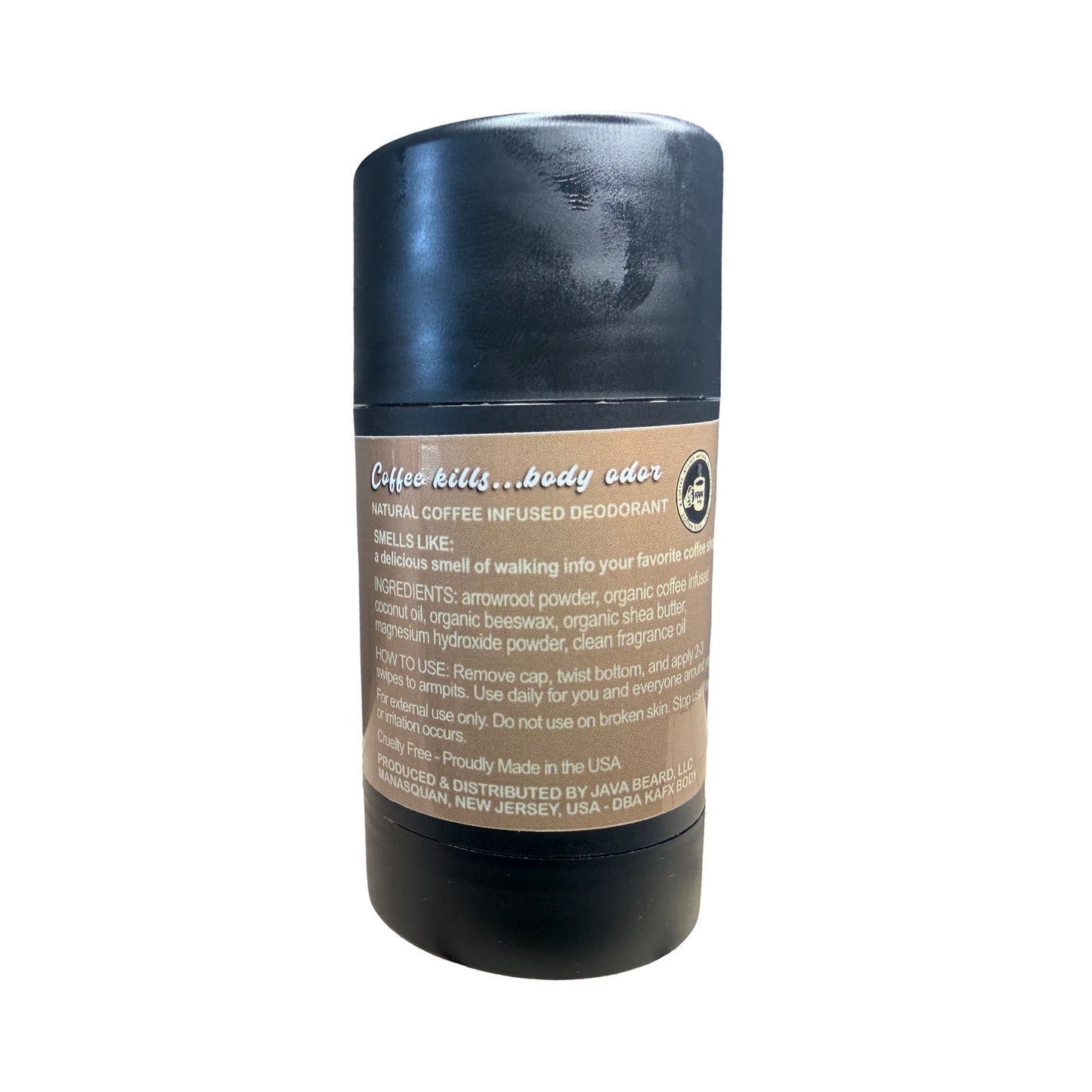 Coffee Shop Coffee-Infused Natural Deodorant – Real Coffee Scent & Safe for All