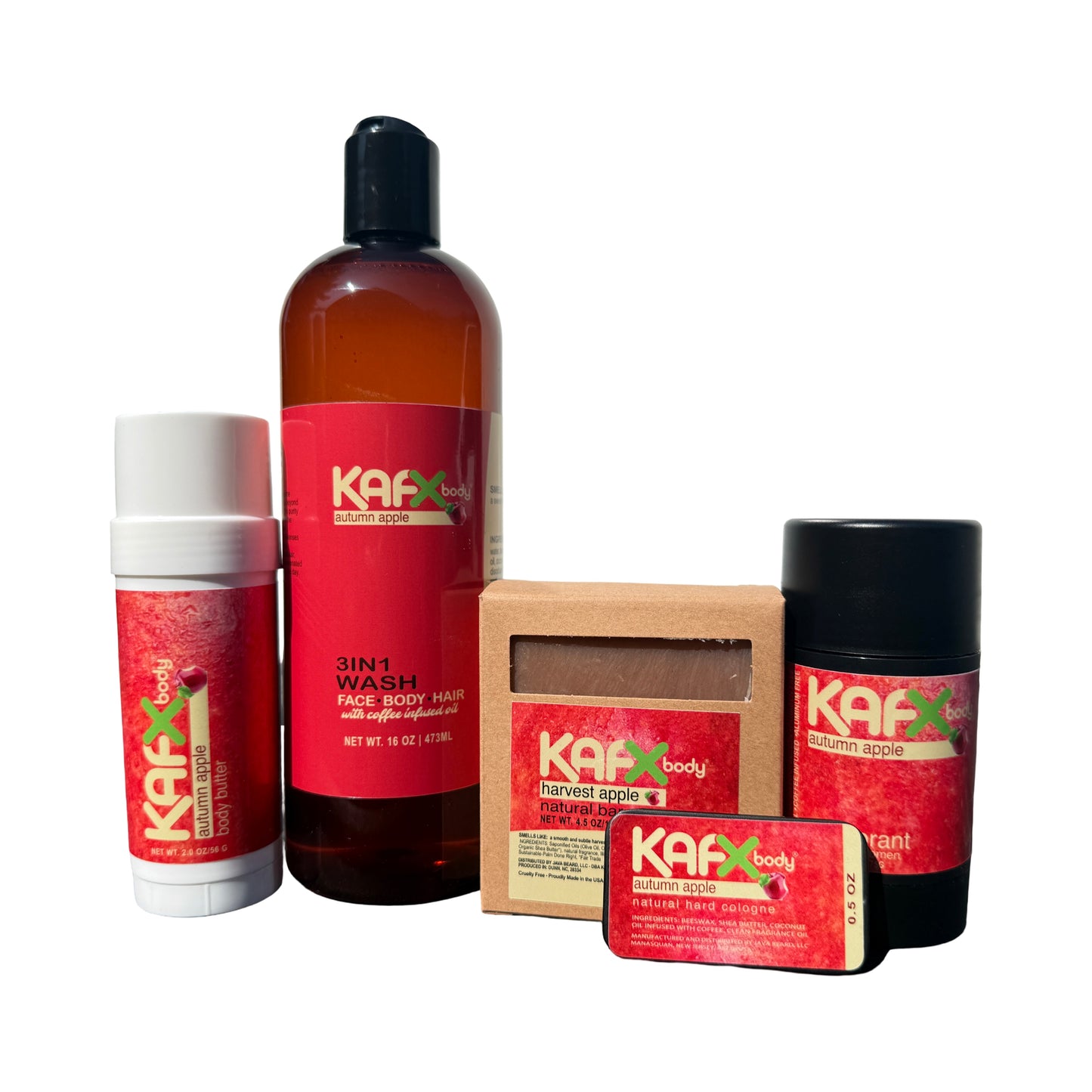 The Autumn Apple Ultimate Bundle: Natural Deodorant, Body Butter, Soap, Wash & Cologne Bundle