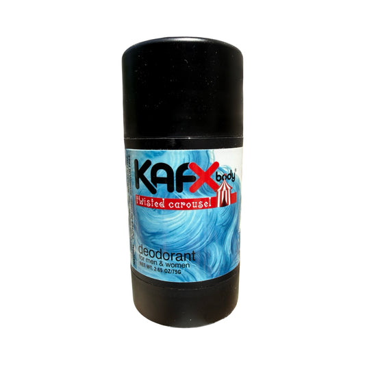 KAFX Body Twisted Carousel Natural Deodorant | Blue Cotton Candy Scent