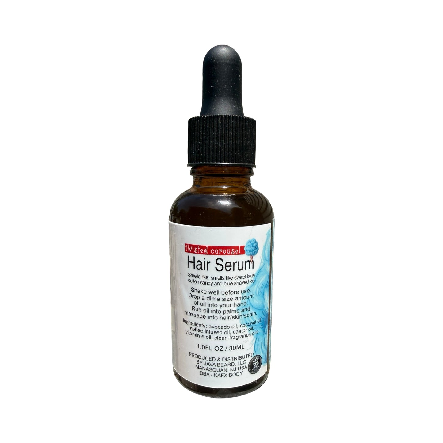 KAFX Body Twisted Carousel Hair & Beard Serum | Blue Cotton Candy Hair Serum