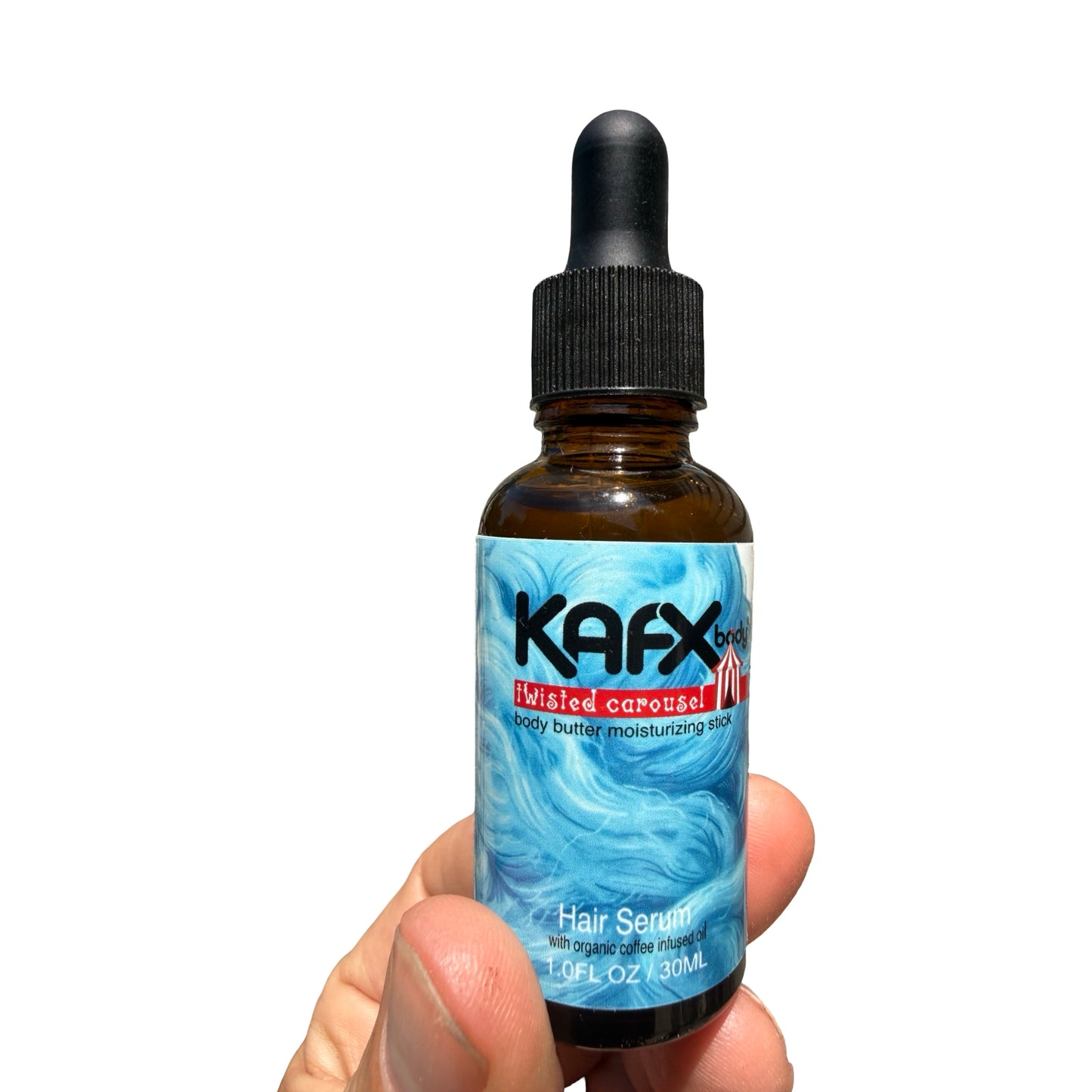 KAFX Body Twisted Carousel Hair & Beard Serum | Blue Cotton Candy Hair Serum