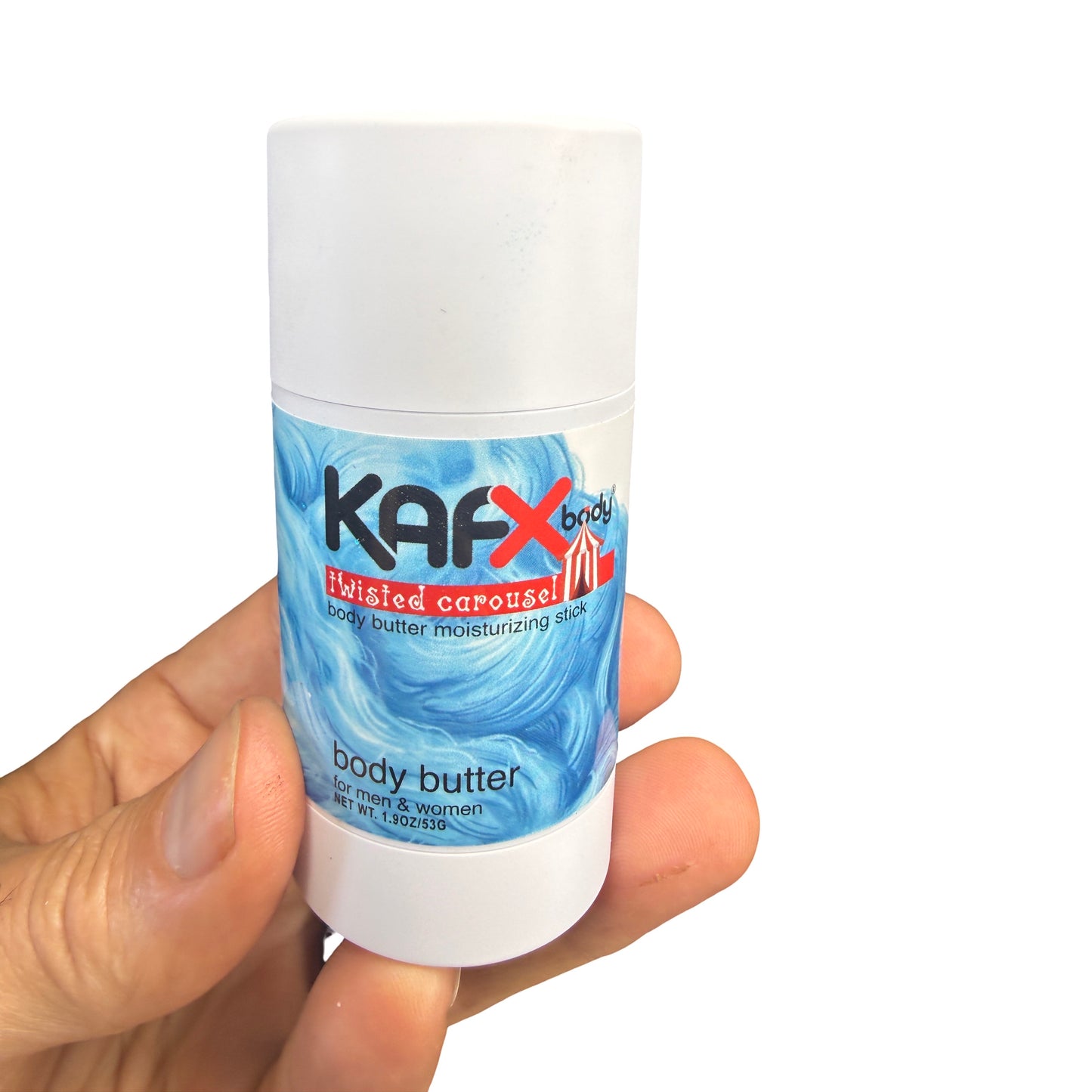 KAFX Body Twisted Carousel Body Butter Stick | Blue Cotton Candy Hydration