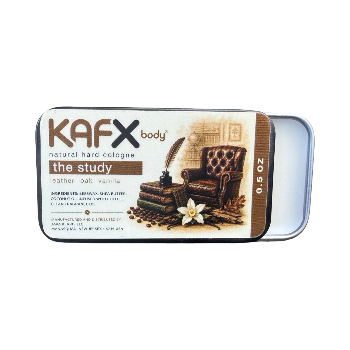 The Study Solid Cologne | Leather, Oak & Vanilla | KAFX Body