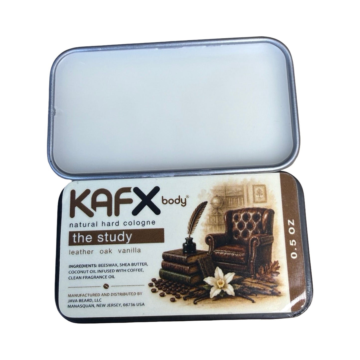 The Study Solid Cologne | Leather, Oak & Vanilla | KAFX Body
