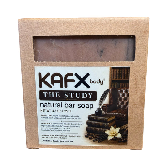 The Study Natural Soap | Leather, Wood & Vanilla | KAFX Body