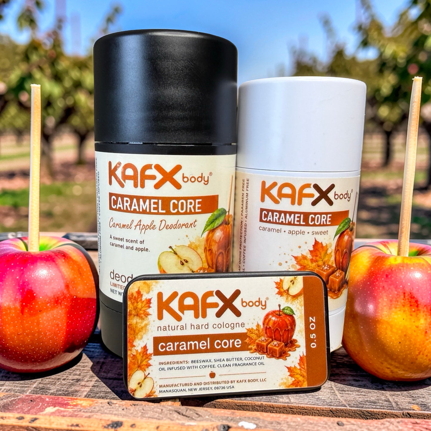 Caramel Core Bundle | Deodorant, Body Butter & Hard Cologne