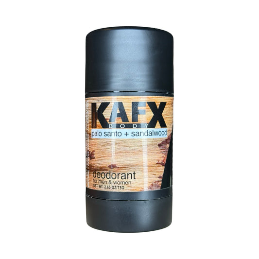 Palo Santo + Sandalwood Coffee-Infused Natural Deodorant – Rustic & Woodsy
