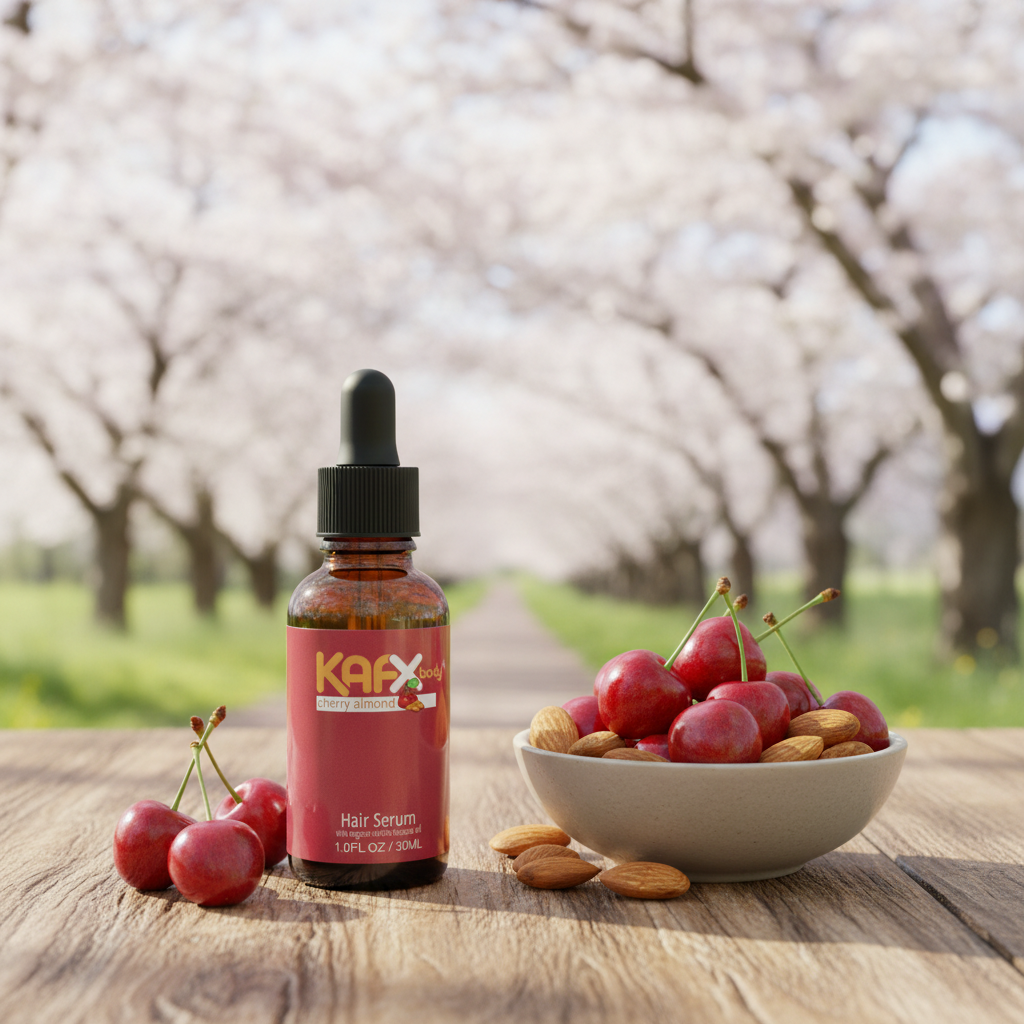 Cherry Almond Hair & Beard Serum for Men & Women | Hydrate & Shine