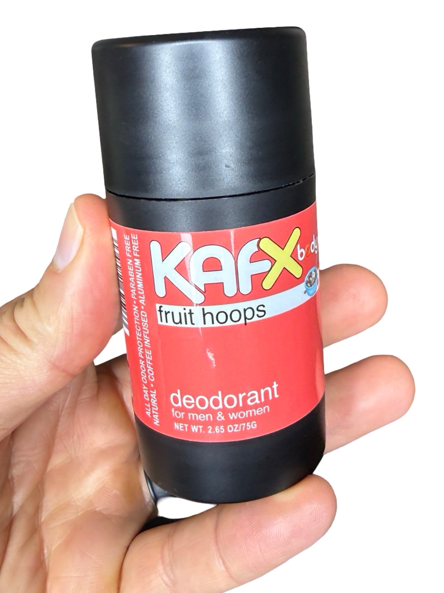 Fruit Hoops Coffee-Infused Natural Deodorant – Sweet, Fruity, & Safe for Al