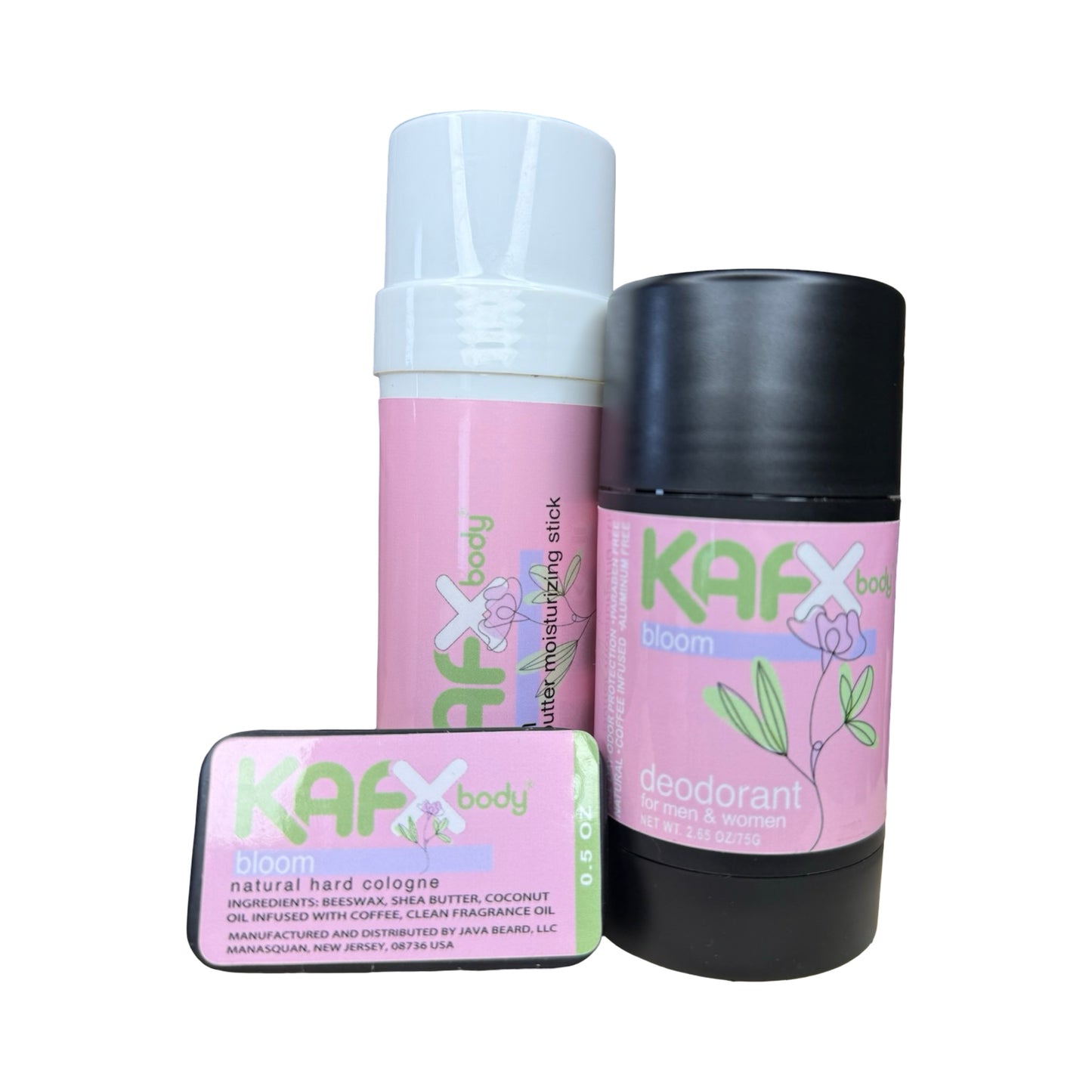 Bloom Bundle – Deodorant, Body Butter &amp; Hard Cologne
