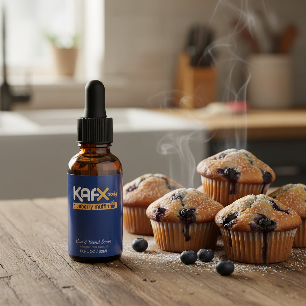 KAFX Body Blueberry Muffin Hair & Beard Serum for Men & Women