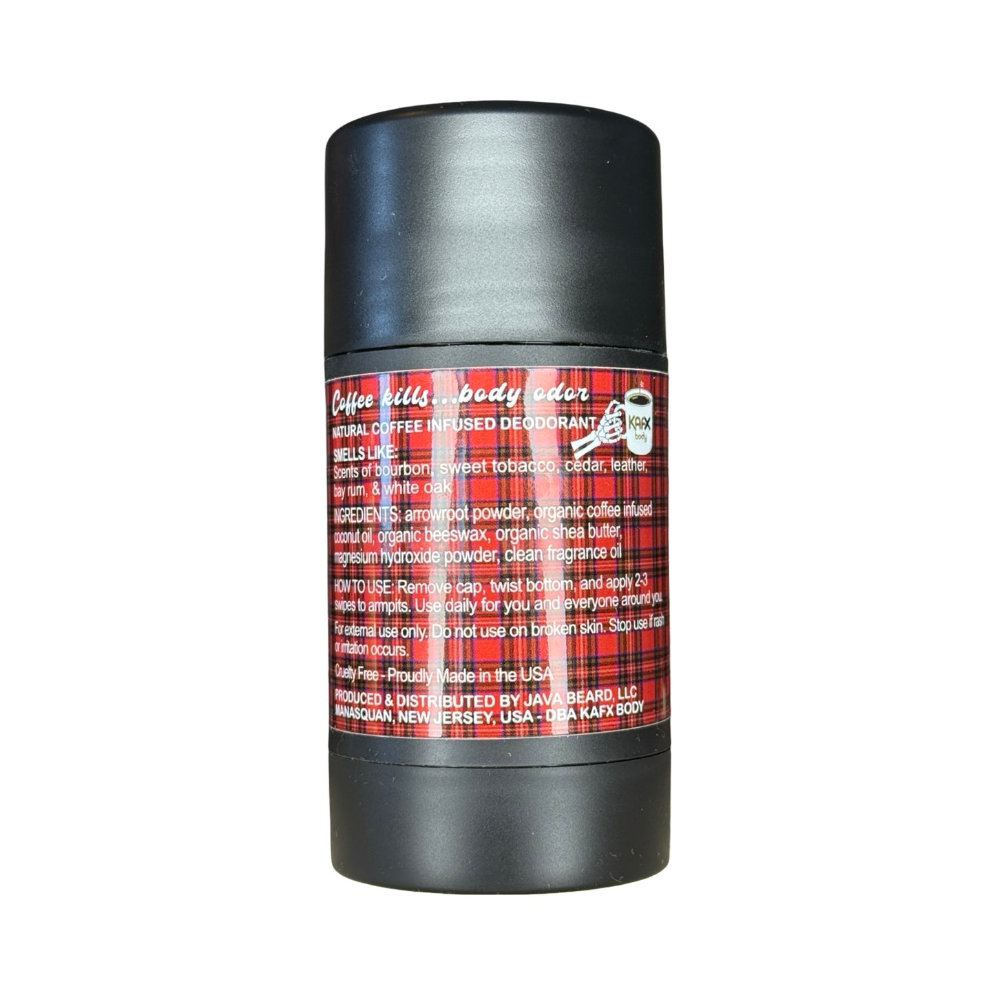 19th Hole Coffee-Infused Natural Deodorant – Tobacco, Bourbon & Cedar