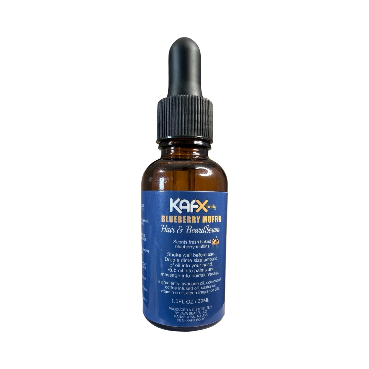 KAFX Body Blueberry Muffin Hair & Beard Serum for Men & Women