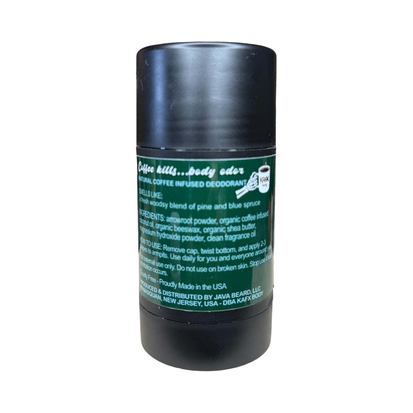 Treeline Coffee-Infused Natural Deodorant – Fresh Pine & Blue Spruce