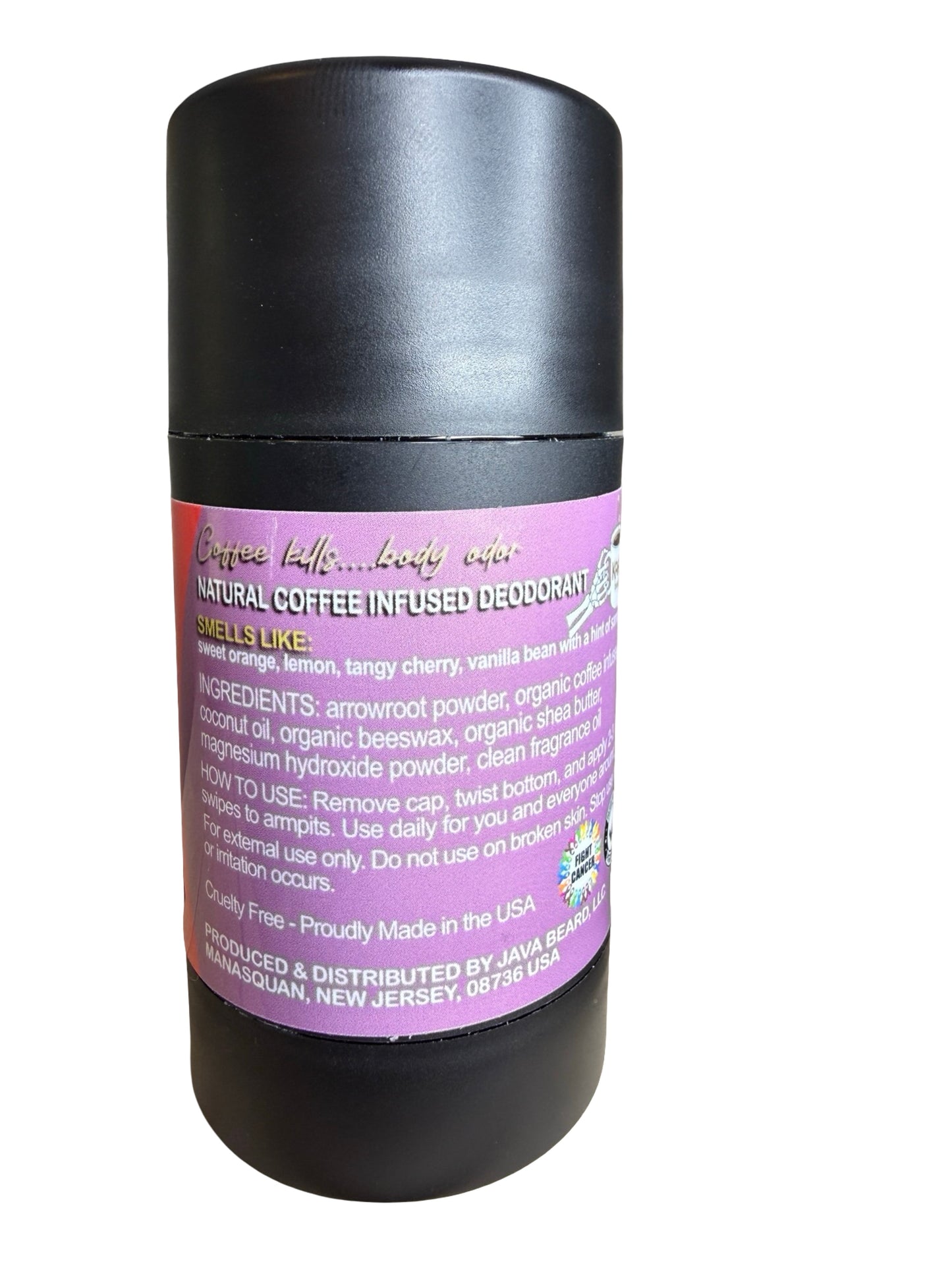 Fruit Hoops Coffee-Infused Natural Deodorant – Sweet, Fruity, & Safe for Al