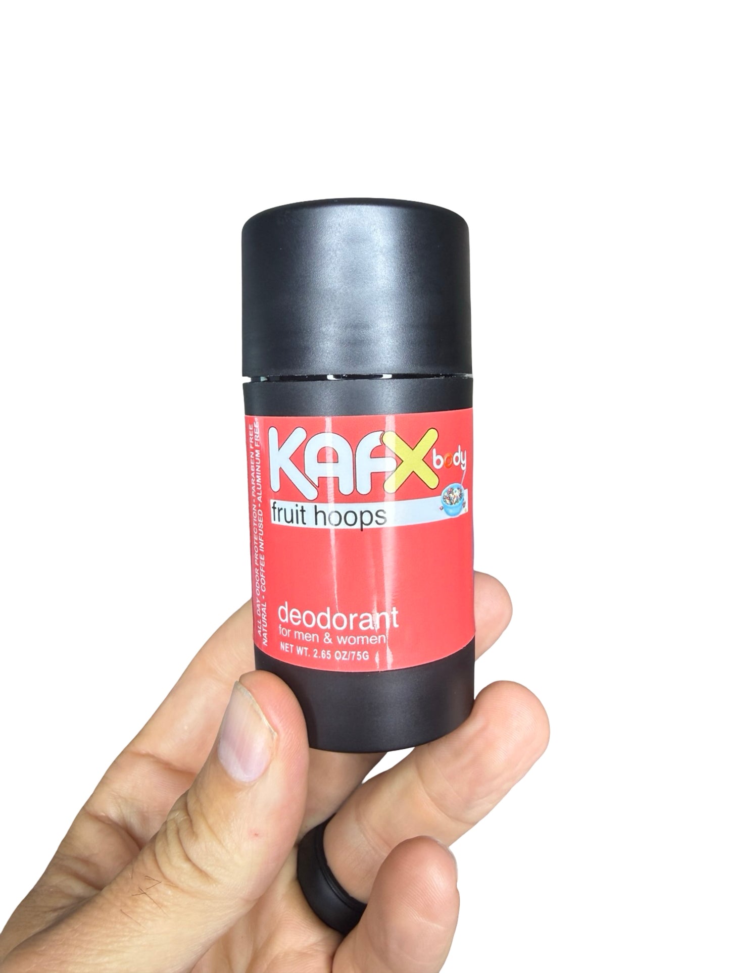 Fruit Hoops Coffee-Infused Natural Deodorant – Sweet, Fruity, & Safe for Al