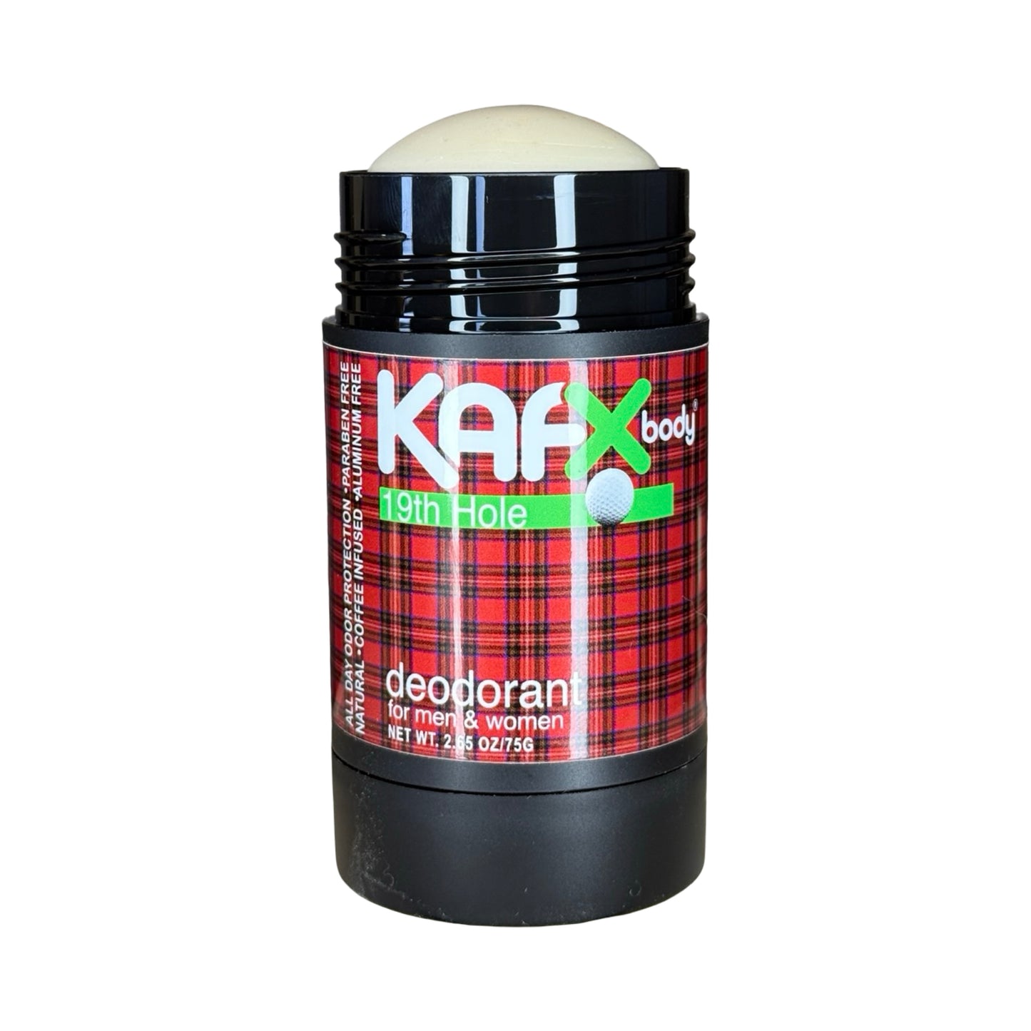 19th Hole Coffee-Infused Natural Deodorant – Tobacco, Bourbon & Cedar